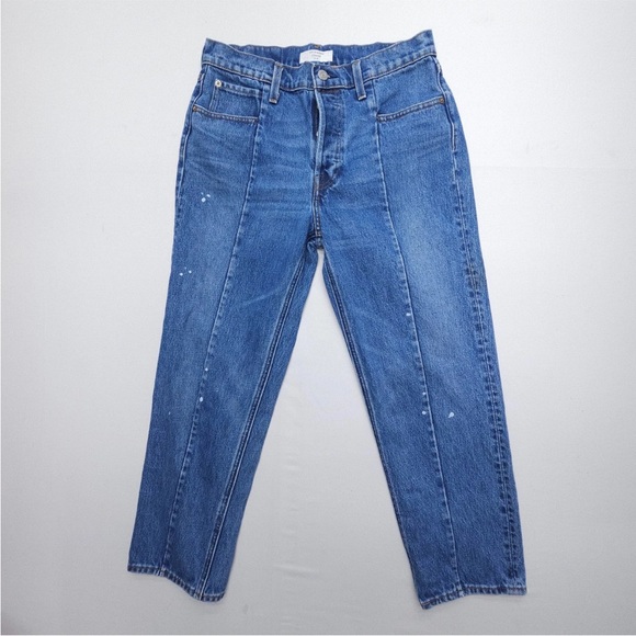 Levi's REVOLVE Altered Straight No Limits Ankle Jeans 29x25 Button Fly Women’s - Picture 3 of 12